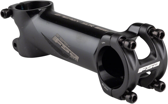 Full Speed Ahead Energy SCR Stem - 110mm, 31.8 Clamp, -6, 1 1/8", Alloy, Black/Gray