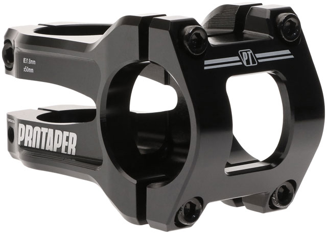 ProTaper Vice Trail Stem - 50mm, 31.8mm Clamp, +/-0, 1 1/8", Aluminum, Black