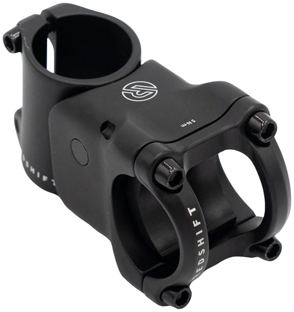 Redshift Sports ShockStop Stem - 55mm, 31.8 Clamp, +/-6, 1 1/8", Aluminum, Black