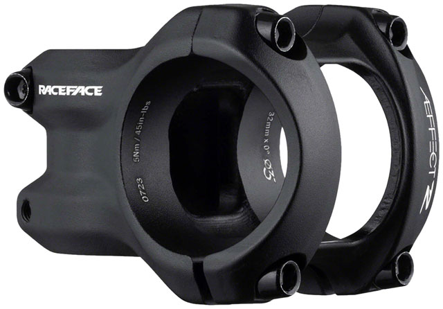 RaceFace Aeffect R Stem - 32mm, 35 mm Clamp, +/-0, 1 1/8", Aluminum, Black
