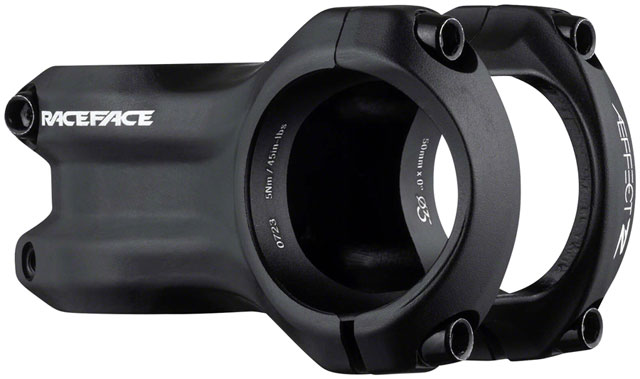 RaceFace Aeffect R Stem - 50mm, 35 mm Clamp, +/-0, 1 1/8", Aluminum, Black