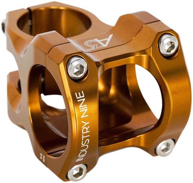 Industry Nine A35 Stem - 50mm, 35mm Clamp, +/-6, 1 1/8", Aluminum, Bronze