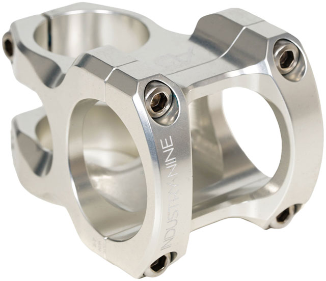 Industry Nine A35 Stem - 50mm, 35mm Clamp, +/-6, 1 1/8", Aluminum, Silver