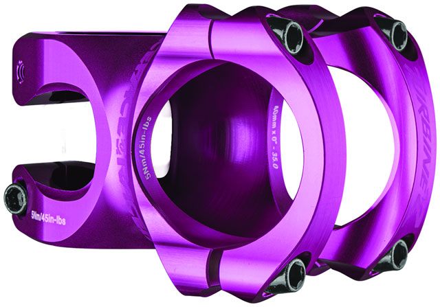 RaceFace Turbine R 35 Stem - 50mm, 35mm Clamp, +/-0, 1 1/8", Purple
