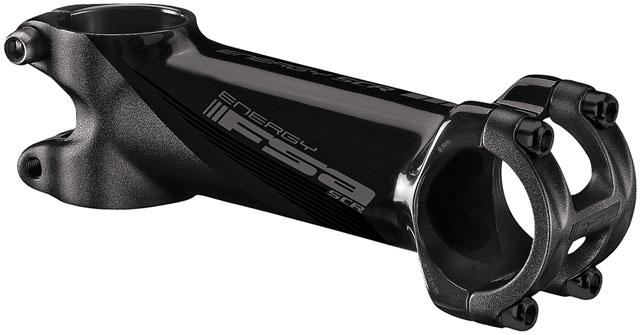 Full Speed Ahead Energy SCR Stem - 130mm, 31.8 Clamp, -6, 1 1/8", Alloy, Black/Gray