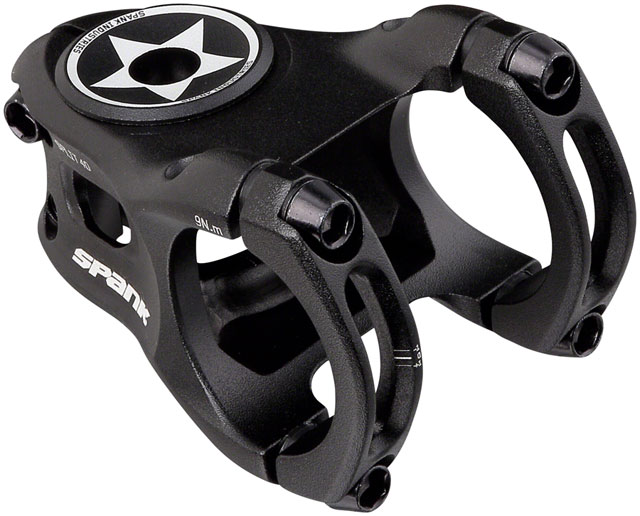Spank Split 35 Stem - 40mm, 35 Clamp, +/-0, 1 1/8", Aluminum, Black