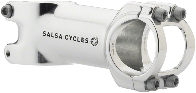 Salsa Guide Stem - 70mm, 31.8 clamp, +/-6, 1 1/8", Aluminum, Silver