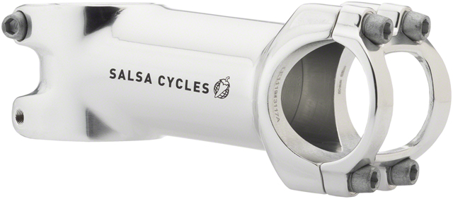 Salsa Guide Stem - 80mm, 31.8 clamp, +/-6, 1 1/8", Aluminum, Silver