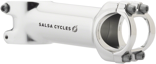 Salsa Guide Stem - 90mm, 31.8 clamp, +/-6, 1 1/8", Aluminum, Silver