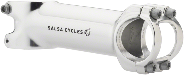 Salsa Guide Stem - 100mm, 31.8 clamp, +/-6, 1 1/8", Aluminum, Silver