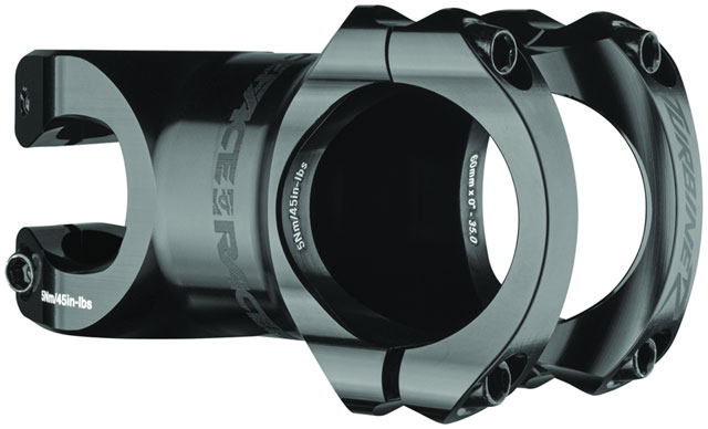 RaceFace Turbine R 35 Stem - 60mm, 35 mm Clamp, +/-0, 1 1/8", Black