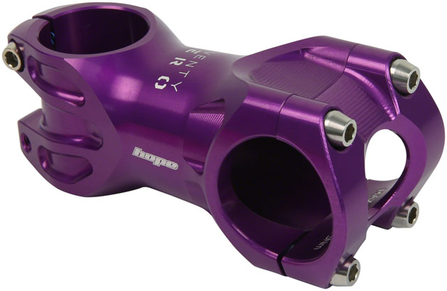 Hope XC Stem - 70mm, 31.8 Clamp, +/-0, 1 1/8", Purple