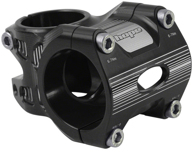 Hope AM/Freeride Stem - 35mm, 35 Clamp, +/-0, 1 1/8", Aluminum, Black