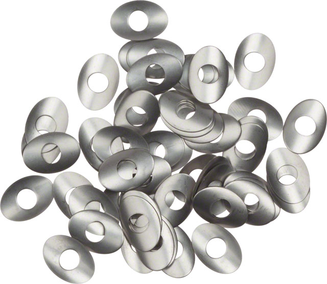 Zipp Oval Nipple Washers for Firecrest Wheels, 50-pack