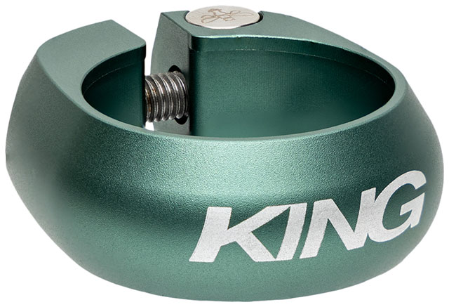 Chris King Seatpost Clamp - 34.9mm, Bolt-On, Matte Jade