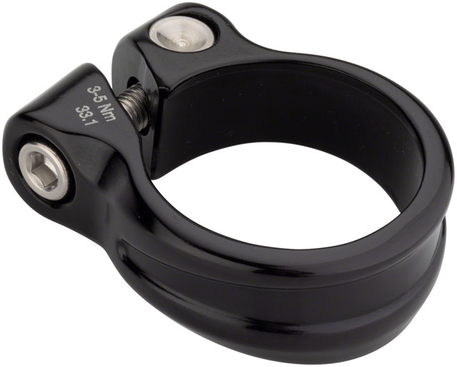 All-City Shot Collar Seatpost Clamp - 31.8mm, Black