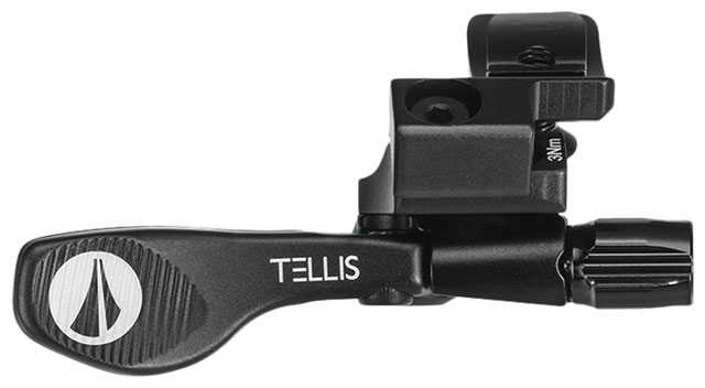 SDG Tellis Dropper Post Remote - Adjustable, I-Spec EV Mount and Hardware, Black