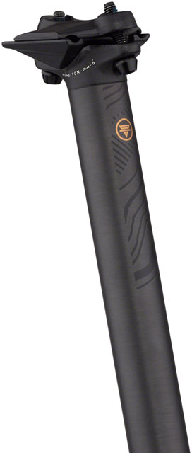 Teravail Stratum Carbon Seatpost - 30.9 x 400mm, 18mm Offset, Black