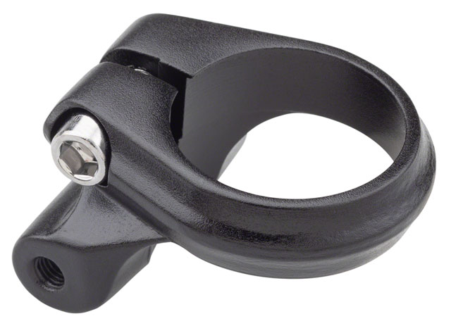 Problem Solvers Seatpost Clamp - 31.8mm, Bolt-On, Black w/ Rack Mounts