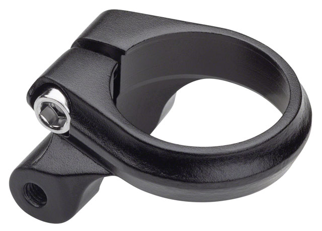Problem Solvers Seatpost Clamp - 34.9mm, Bolt-On, Black w/ Rack Mounts