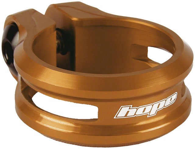 Hope Seatpost Clamp - 34.9mm, Bolt-On, Bronze