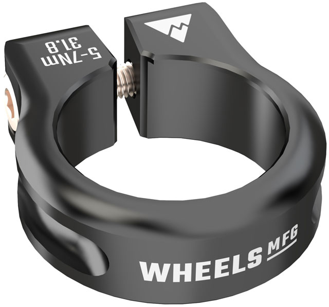 Wheels Manufacturing Seatpost Clamp - 31.8mm, Bolt-On, Black