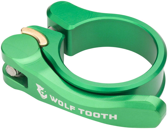 Wolf Tooth Components Quick Release Seatpost Clamp - 28.6mm, QR, Green