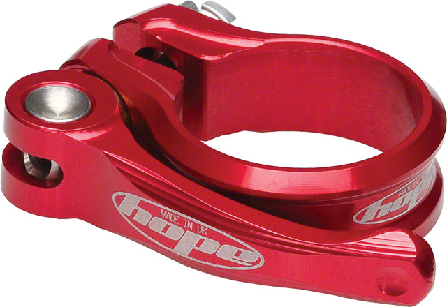 Hope Seatpost Clamp - 31.8mm, QR, Red