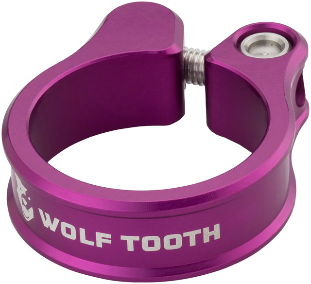 Wolf Tooth Seatpost Clamp - 29.8mm, Bolt-On, Purple