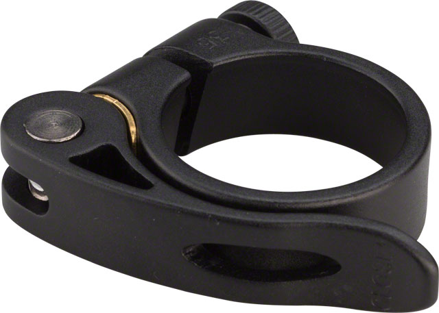 Zoom Alloy Seatpost Clamp - 35mm, QR, Black