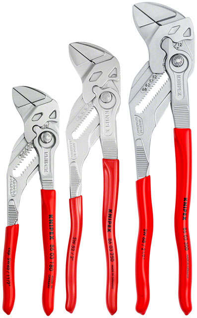 Knipex Pliers Wrench Set - 3 Piece, 7", 10", 12"