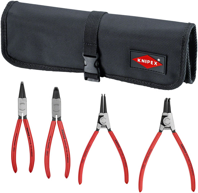 Knipex Circlip Pliers Set in Tool Roll - 4 Piece