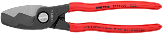 Knipex Cable Shears with Twin Cutting Edge - 8"