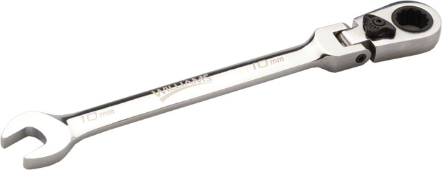 Williams Flex-Head Wrench: Ratcheting Combination 10mm