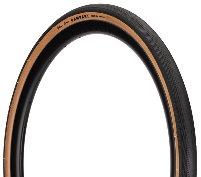 Teravail Rampart Tire - 700 x 40, Tubeless, Folding, Tan, Durable, Fast Compound