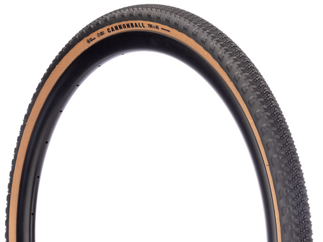 Teravail Cannonball Tire - 700 x 45, Tubeless, Folding, Tan, Durable, Fast Compound