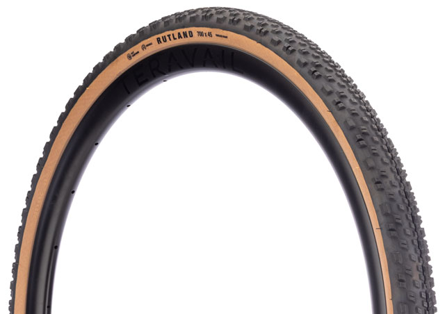 Teravail Rutland Tire - 700 x 45, Tubeless, Folding, Tan, Durable, Fast Compound