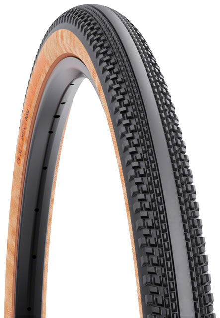 WTB Vulpine S Tire - 700 x 45, TCS Tubeless, Folding, Black/Tan, Light/Fast Rolling, Dual DNA, SG