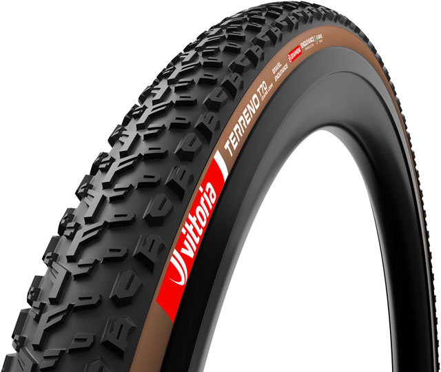 Vittoria Terreno T70 Coarse Loose Tire - 700 x 40, Tubeless, Folding, Black/Brown, Gravel Endurance, Graphene, G2.0