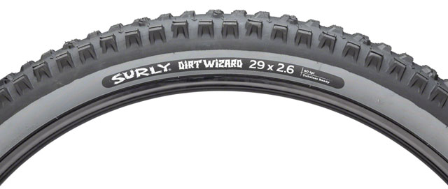 Surly Dirt Wizard Tire - 29 x 2.6, Tubeless, Folding, Black/Slate, 60 tpi