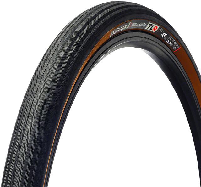 Challenge Strada Bianca Race Tire - 650b x 46, Tubeless, Folding, Black/Brown