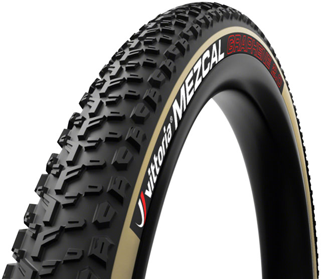 Vittoria Mezcal III Tire - 29 x 2.25, Tubeless, Folding, Black/Tan, 4C Race, Graphene, G2.0