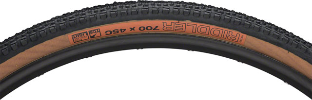 WTB Riddler Tire - 700 x 45, TCS Tubeless, Folding, Black/Tan, Light/Fast Rolling