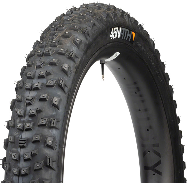 45NRTH Wrathlorde Tire - 27.5 x 4, Tubeless, Folding, Black, 120 TPI, 300 XL Concave Carbide Studs