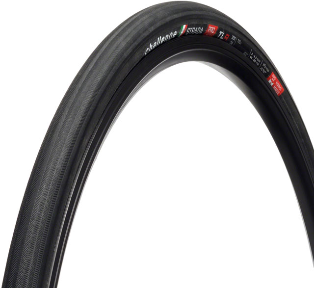 Challenge Strada Pro Tire - 700 x 27, Tubeless, Folding, Black, Handmade