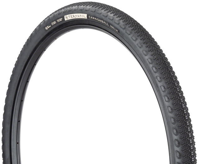 Teravail Cannonball Tire - 700 x 47, Tubeless, Folding, Black, Light and Supple