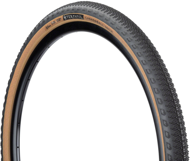 Teravail Cannonball Tire - 700 x 47, Tubeless, Folding, Tan, Durable