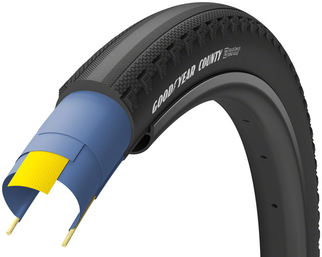 Goodyear County Tire - 700 x 40 , Tubeless, Folding, Black