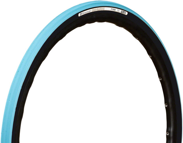 Panaracer GravelKing Slick Tire - 700 x 32, Tubeless, Folding, Turquoise/Black