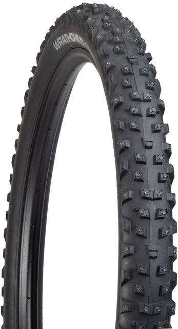 45NRTH Wrathchild Tire - 29 x 2.6, Tubeless, Folding, Black, 120 TPI, 252 XL Concave Carbide Aluminum Studs